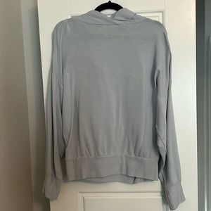 Fabletics Baby Blue/Gray Hoodie Size M